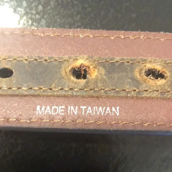 Cavender's Men's Brown Leather Lacing and Conchos Western Belt Size 40 - Picture 7 of 14